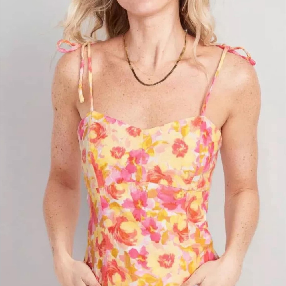 NWT Floral Pink and Yellow Women's Top